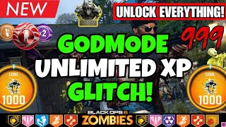 NEW EASY GODMODE UNLIMITED XP GLITCH BO6! EASY GOBBLEGUMS + LEVEL 1000 XP GLITCH! BO6 ZOMBIES GLITCH