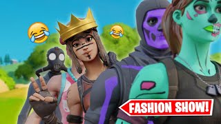 STREAM SNIPING Fortnite FASHION SHOWS and this happened... (super funny)