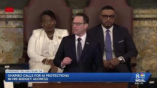 Gov. Shapiro calls for AI protection for children in his budget address