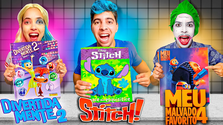 QUEM COMPLETAR O ÁLBUM DE FIGURINHAS DO DIVERTIDAMENTE 2, MINONS E STITCH, VENCE!! - Desafio