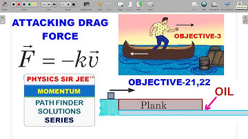 PATHFINDER PHYSICS SOLUTIONS | MOMENTUM | OBJECTIVE 3,21,22 | DRAG FORCE | JEE ADVANCED SCHOOL VIDEO