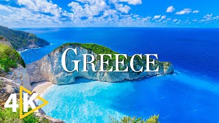 FLYING OVER GREECE (4K UHD) - Soothing Music Along With Beautiful Nature Videos - 4K Video Ultra HD