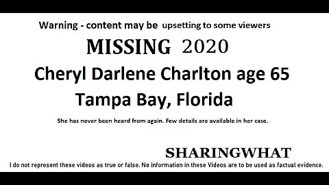 Missing Cheryl Darlene Charlton age 65 Tampa, Flor...