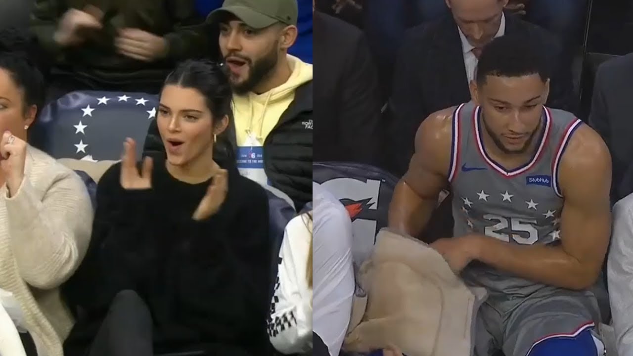 Kent Skulle Vellykket Kendall Jenner Cheers On Boyfriend Ben Simmons in Front of Ex Jordan  Clarkson - YouTube