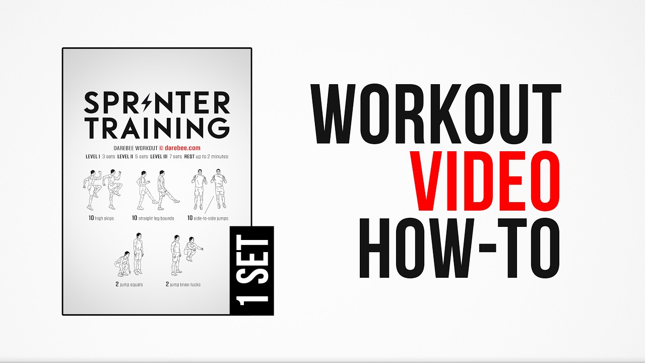 Sprinter Training Workout [ How-To ] [ One Set ] by #DAREBEE - YouTube