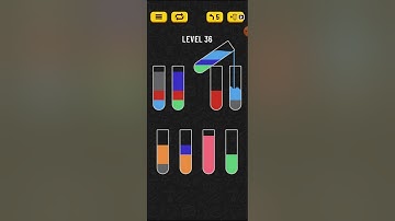 Water Sort Puzzle Level 36 #Shorts