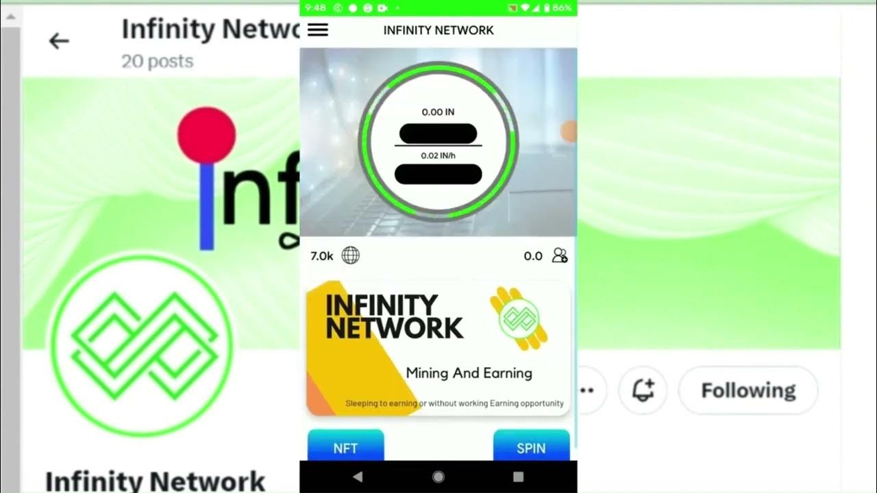 INFINITY NETWORK LOGIN PROCESS infinity login freecrypto YouTube