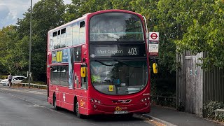 FRV. GoAhead London Route 403. West Croydon - Warlingham. Gemini 2 B9TL WVN20 (LK59 FDN)