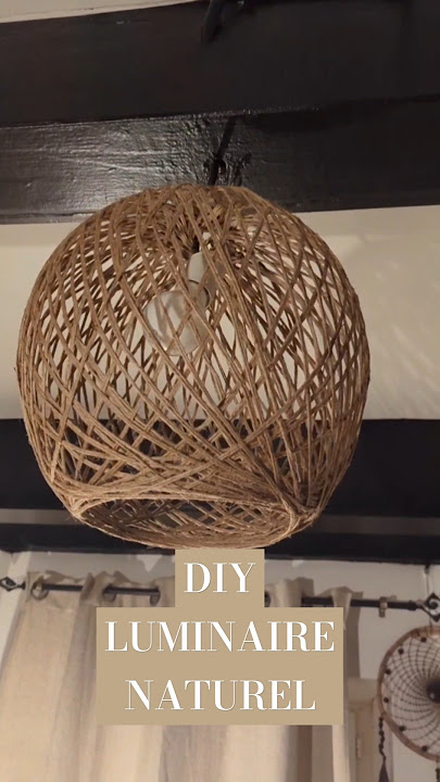 🕯️ DIY DÉCO : LUMINAIRE NATUREL 🕯️#diy #craft #craftideas #easy #light