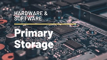 Primary Storage in Computer Science - RAM & ROM
