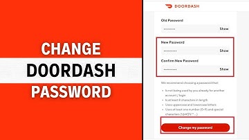 How to Change Password in DoorDash Account (Full Guide)