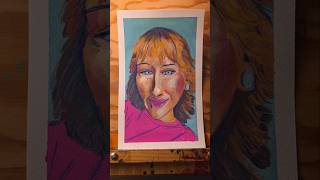 Painting portraits with gouache paint is just really pleasing.