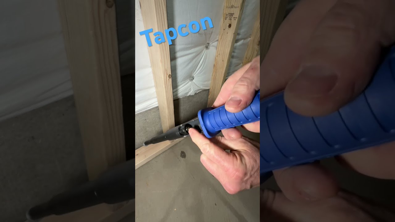 Tapcon Tools Makes Attaching A 2X4 Wall Frame Bottom Plate To Concrete Floor Easy 