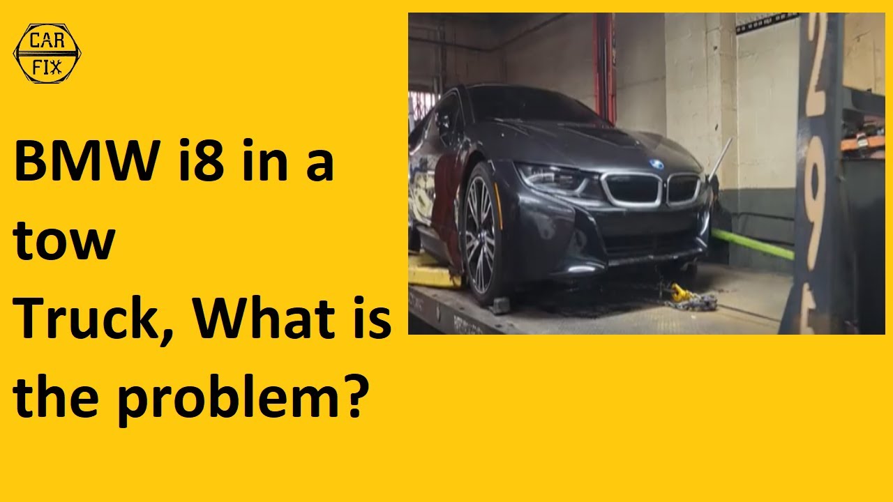 The BMW i8 can be towed using a flatbed trailer or a tow dolly. When