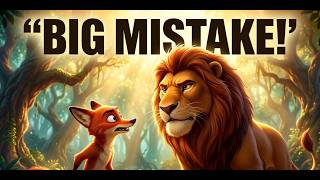 “The Fox Made ONE Big Mistake… 😱 | Fox vs Lion Story!”