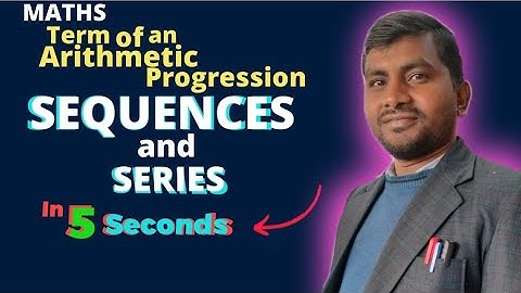 SEQUENCE AND SERIES SHORT CUT//TERM OF AN ARITHMETIC PROGRESSION IN 2 SECOND/NDA/EAMCET/JEE TRICK//