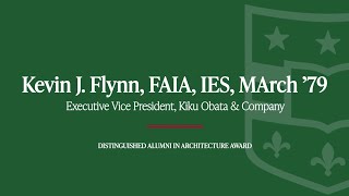 Information 2025 Awards for Distinction: Kevin Flynn, MArch '79 News