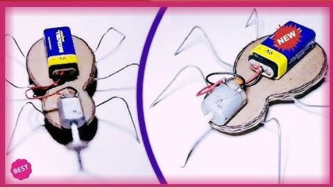 Diy how to make mini robot spider self moving Easy science projects for kids//🔥👍 मिनी रोबोट वीडियो