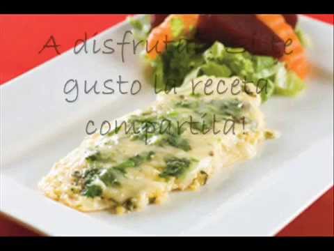 filet de merluza al horno con crema