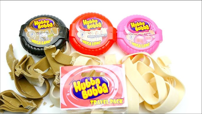 Bubble Gum Tape, Bubble Roll Gum, Berry, SourApple 