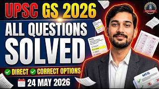 UPSC GS 2026 All Questions Solved | Direct Correct Answers | 24 May 2026 Paper Analysis screenshot 3