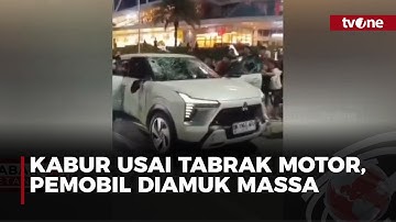 Pengemudi Mobil Kabur Usai Tabrak Pemotor di Medan, Berujung Diamuk Massa