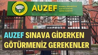 Auzef Güz Dönemi Ara Sınava Giderken Ürülmesi Gerekenler Sınavda Başarılar Dileriz.