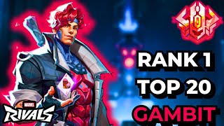 Rank 1 Top 20 Gambit Loonuä Marvel Rivals Season 6