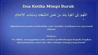 Doa Ketika Mimpi Buruk Arab, Latin dan Terjemahnya