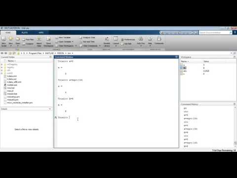 MATLAB 3.1 - Defining and Using Variables