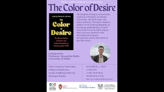 Christopher Ewing, The Color of Desire: Queer Politics of Race in the Federal Republic of Germany