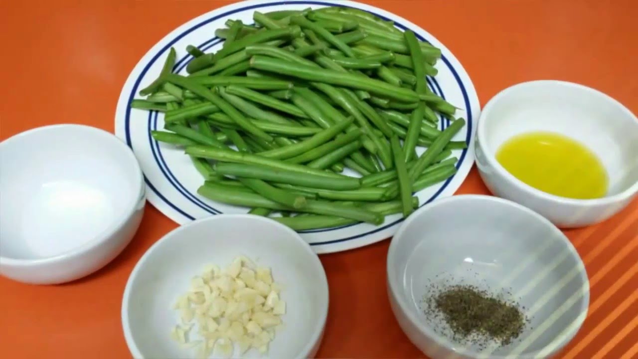 Green beans pan roasted recipe YouTube