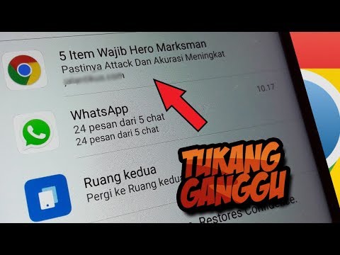 Cara Menghilangkan Notikasi Pop Up & Iklan DiChrome android Yang Sering Mengganggu