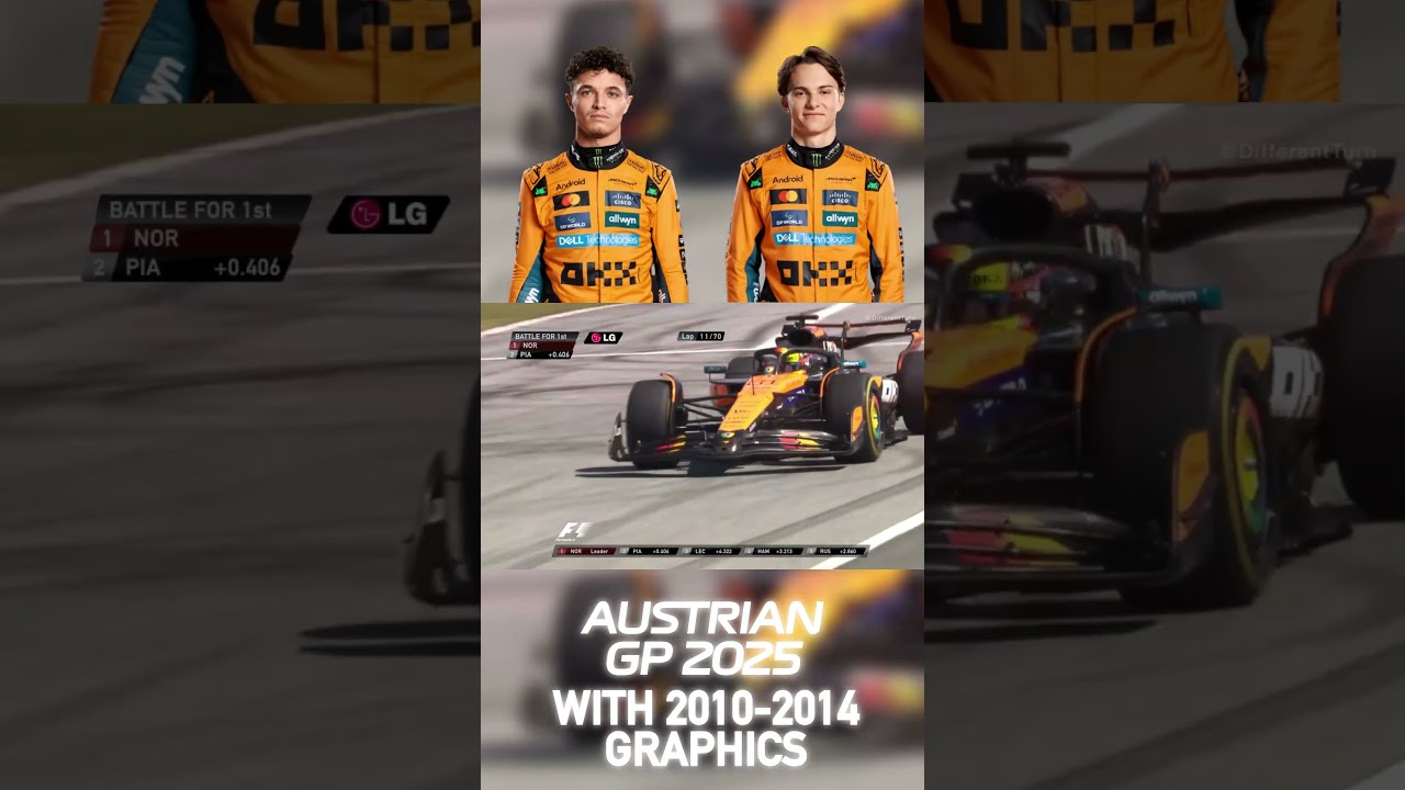 Lando Norris VS Oscar Piastri PART 1 | 2025 Austrian Grand Prix with 2010-2014 Graphics