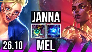 JANNA &amp; Fiora vs MEL &amp; Caitlyn (SUP) | EUNE Grandmaster | 26.10