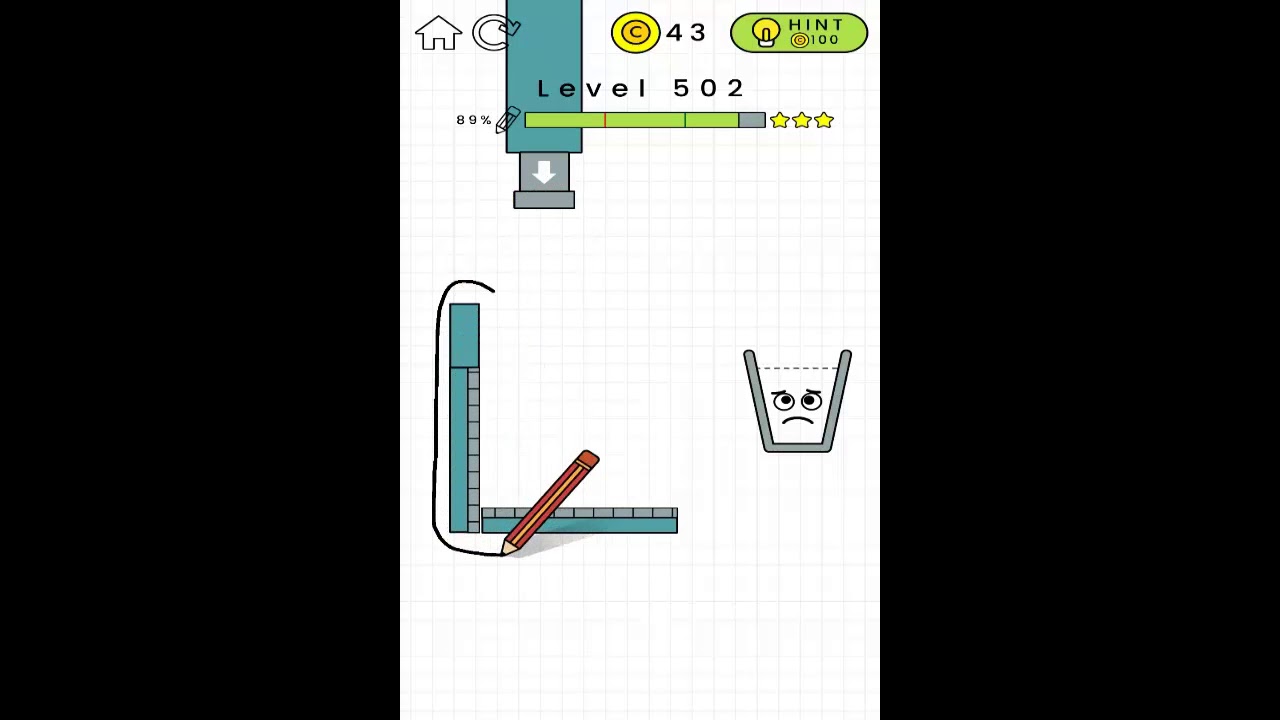 Happy Glass Level 502. 3 Stars Walkthrough