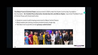 The Black Fund of Central Texas 2025 Grant Cycle Informational Webinar- August 15