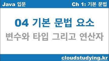 [자바 기초 04] 변수 타입 그리고 연산자