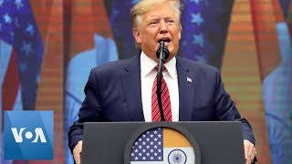 U S President Trump at " Howdy Modi" US and India Committed to Countering Threat of Terrorism