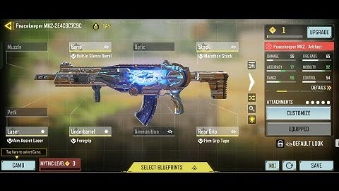 UPGRADING MYTHIC PEACEKEEPER TO MAX | PEACEKEEPER MK2 | CODM SEASON 1 2023