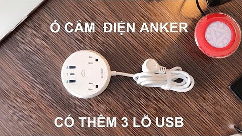 Ổ  điện Anker Powerstrip Pad PD2: 2 cổng AC, 3 cổng USB