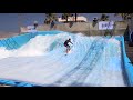 Derek Z Pro Rider on the FlowRider FlowBarrel 10 at Wave House San Diego