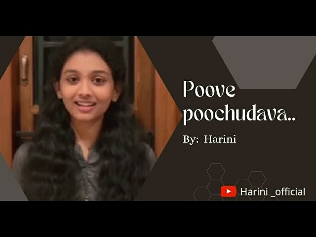 Poove poochudava song by Harini | Poove poochudava | Ilayaraja | Harini _official class=