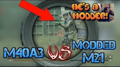 1V1 - M40A3 VS *MODDED M21* CALL OF DUTY MODERN WARFARE REMASTERED CAGE MATCH GAMEPLAY!