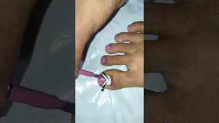 Christmas Toe Nailart with Black Tape