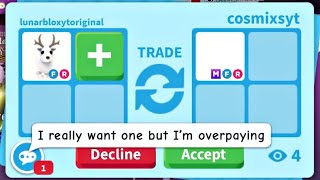 ❄BIG WIN! I TRADED MY ARCTIC REINDEER FOR THIS AWESOME OVERPAY! + GOT A NFR PEPPER PENGUIN!#viral