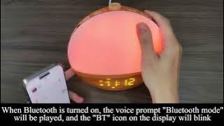 Thybro YF-01White Noise Sound Machine Bluetooth Sunrise Alarm Clock Operation Video