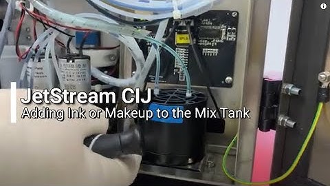 JetStream - Troubleshooting Ink and Makeup Delivery to the Mix Tank