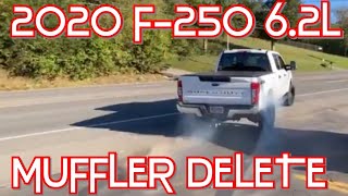 2020 Ford F-250 6.2L EXHAUST w/ MUFFLER DELETE!