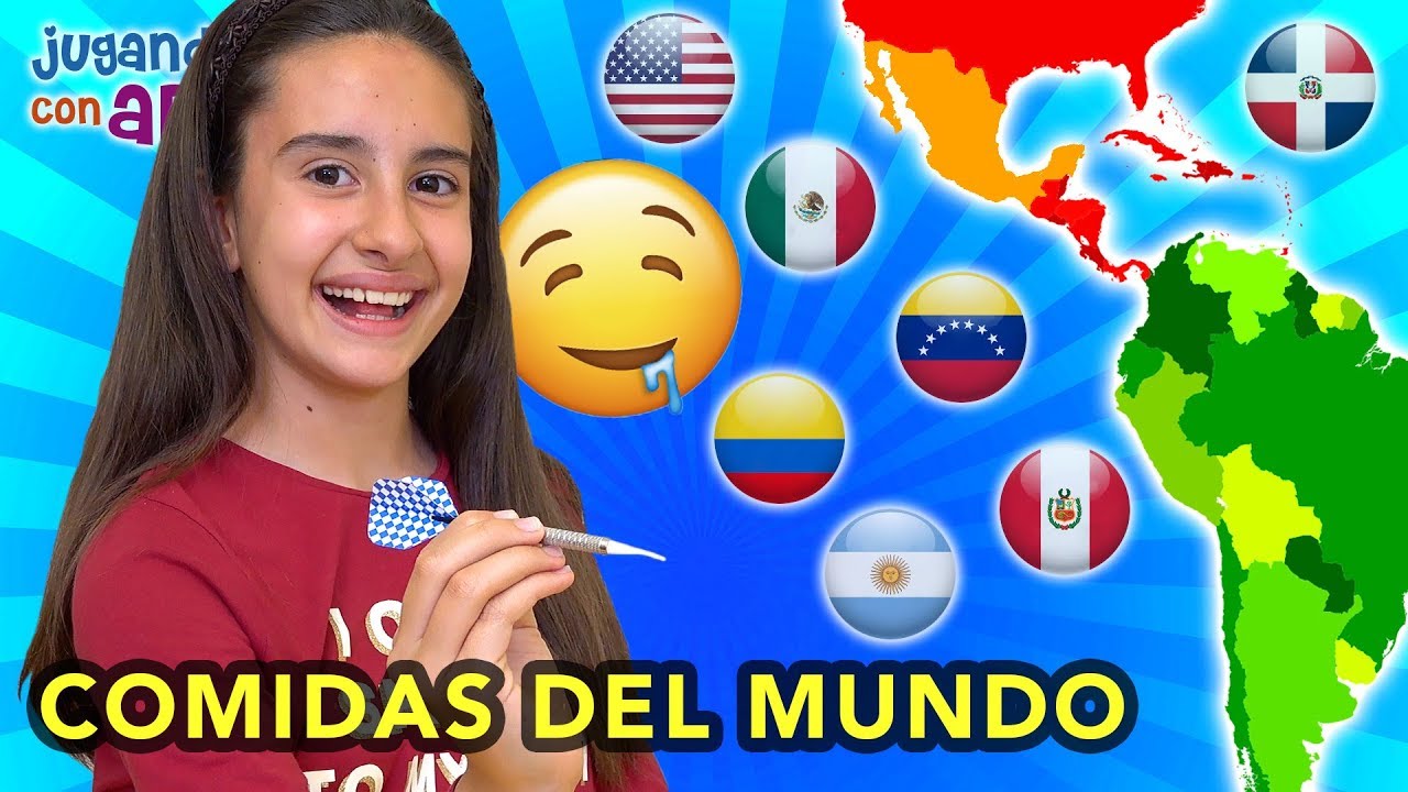 Lanzo DARDOS y pruebo COMIDA del PAÍS en el que caiga Chanllenge | ABY